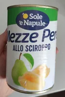 Mezze pere allo sciroppo