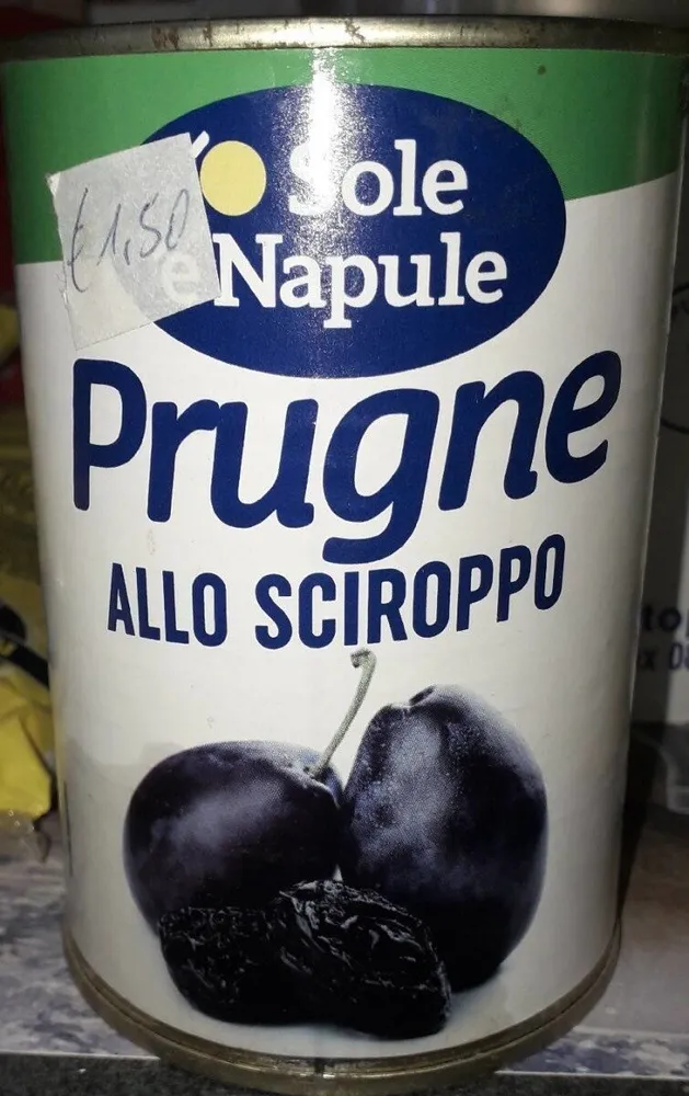 Prugne allo sciroppo o sole e napule
