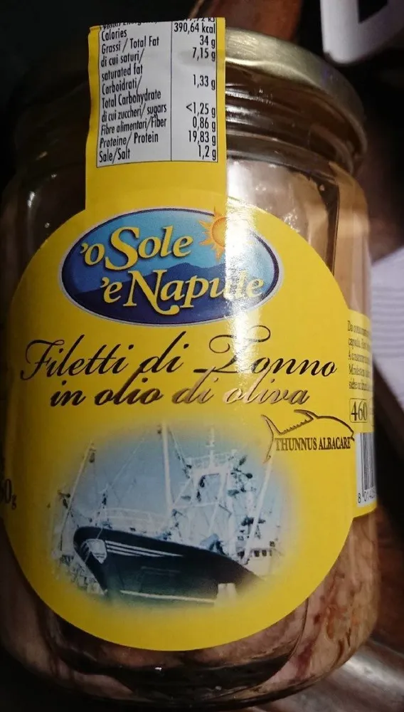 Filetti di Tonno in olio di oliva