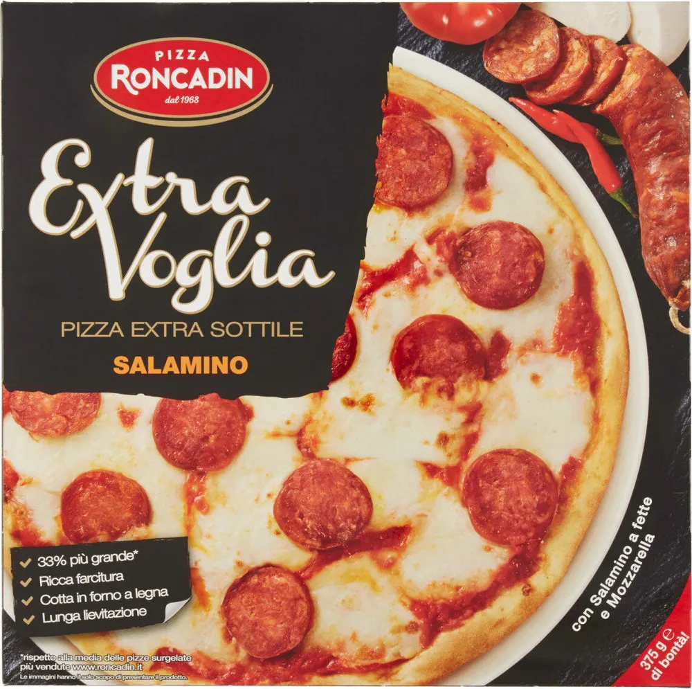 Extra voglia pizza extra sottile salamino