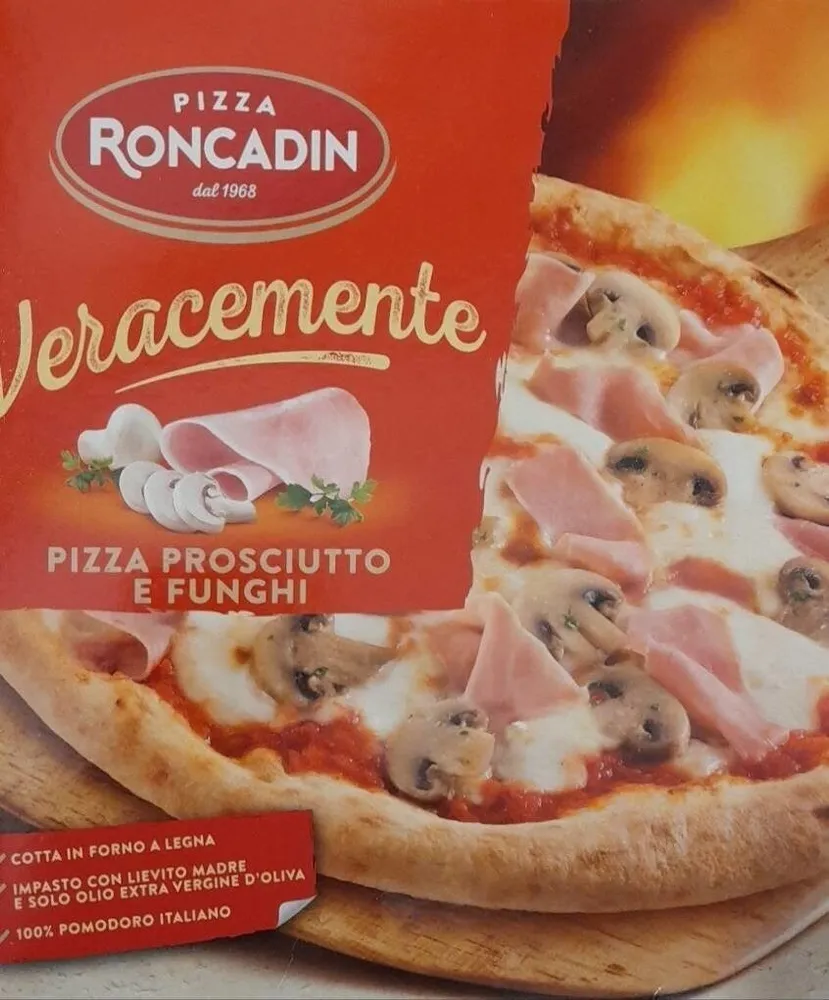 Pizza prosciutto e funghi