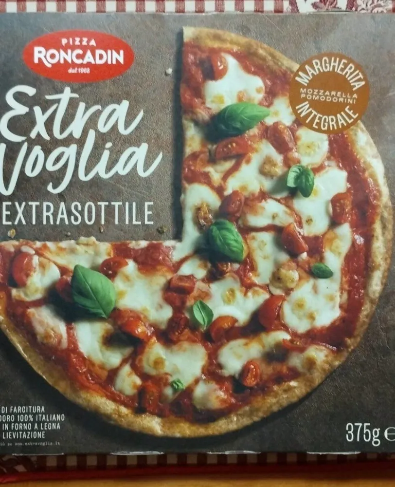 Pizza margherita extrasottile integrale