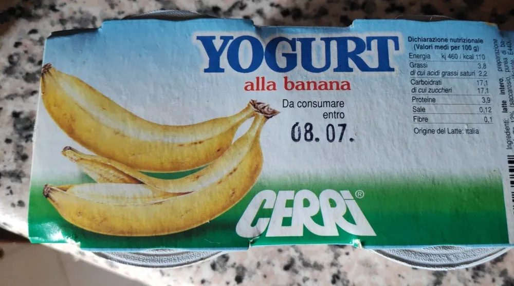 Yogurt alla banana