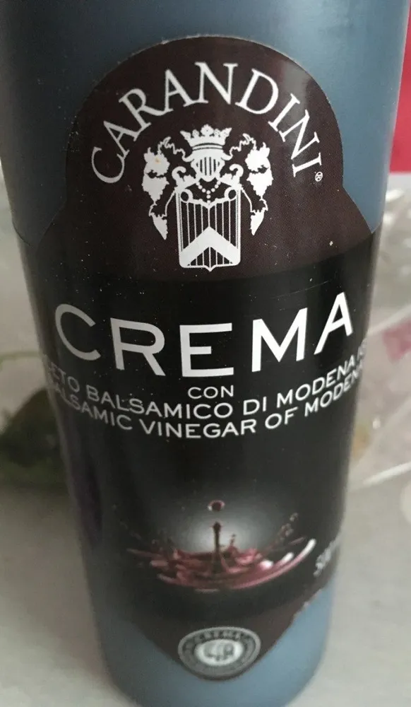 Crème à base de vinaigre balsamique de Modène