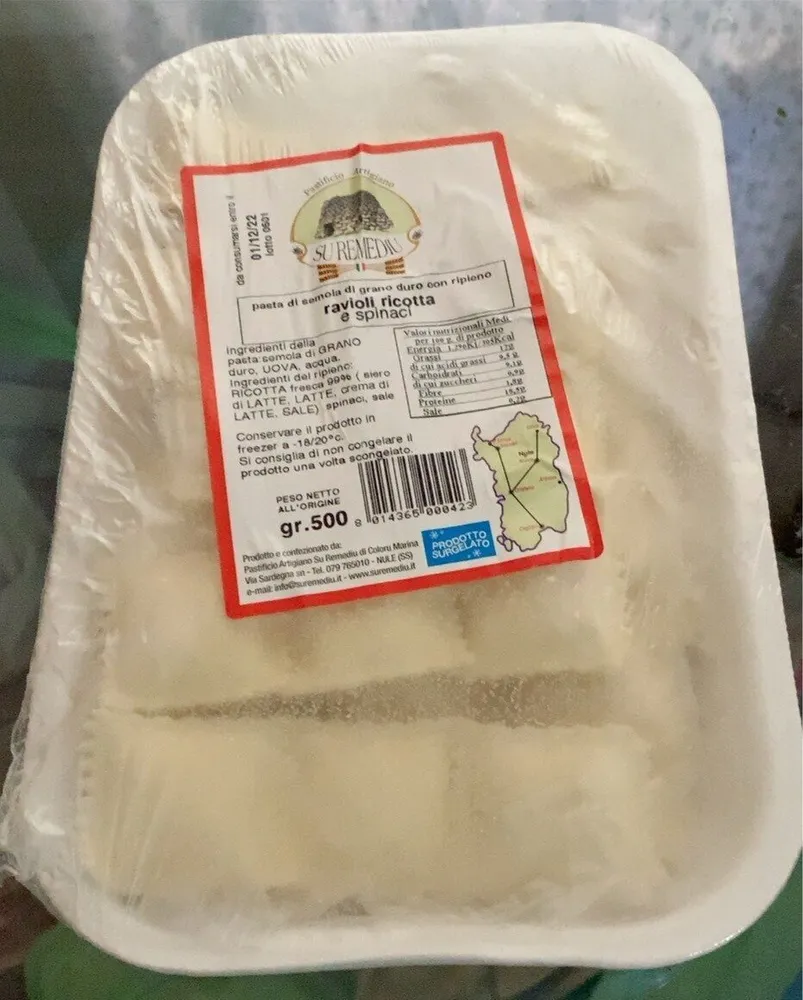 Ravioli ricotta e spinaci
