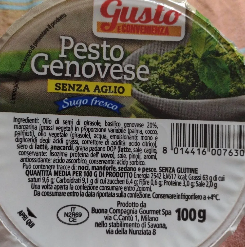 Pesto genovese senza aglio