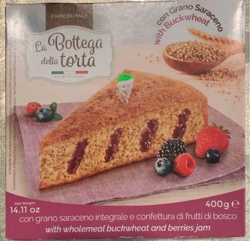 torta con confettura di frutti di bosco