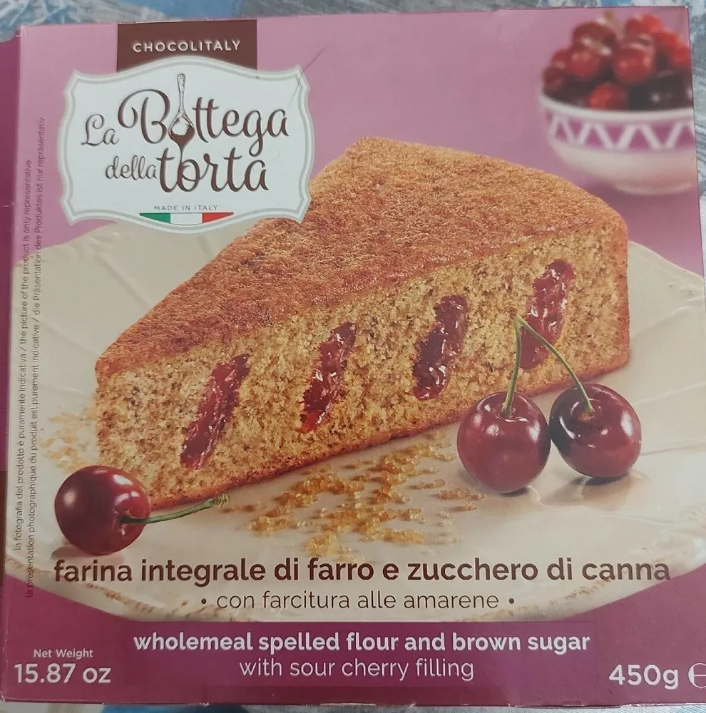 Sour cherries cake