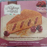 Sour cherries cake