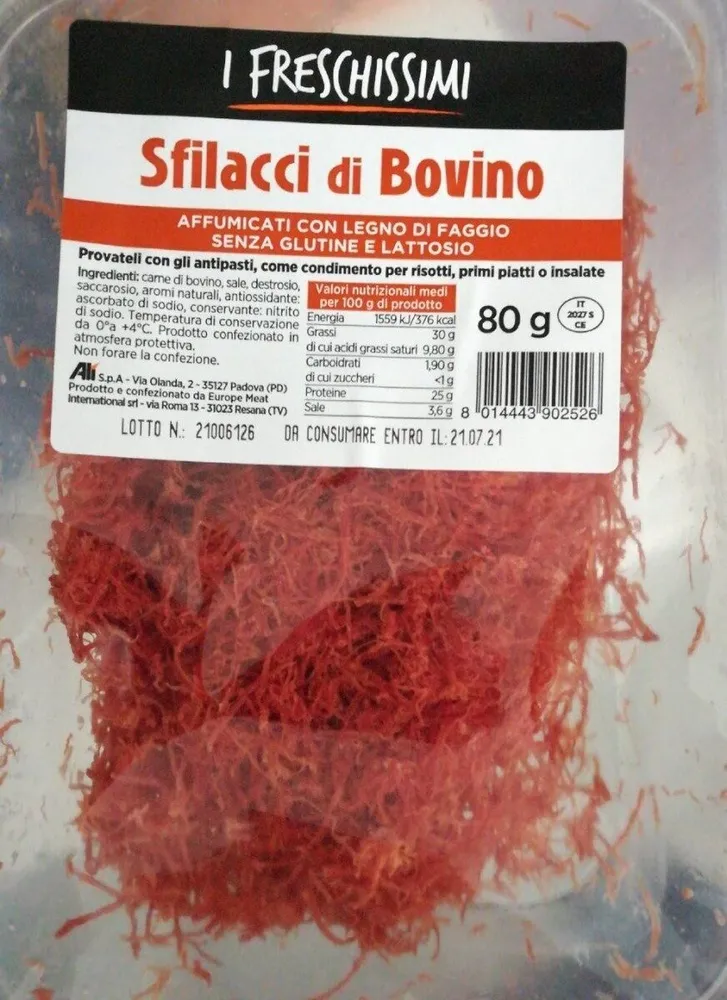 Sfilacci di bovino