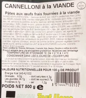 Cannelloni a la viande
