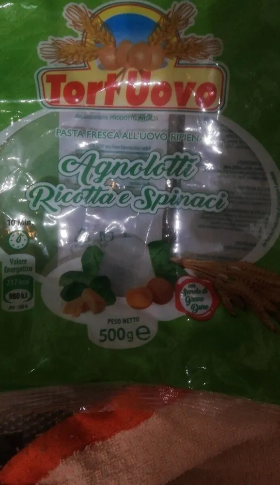 Agnolotti ricotta e spinaci