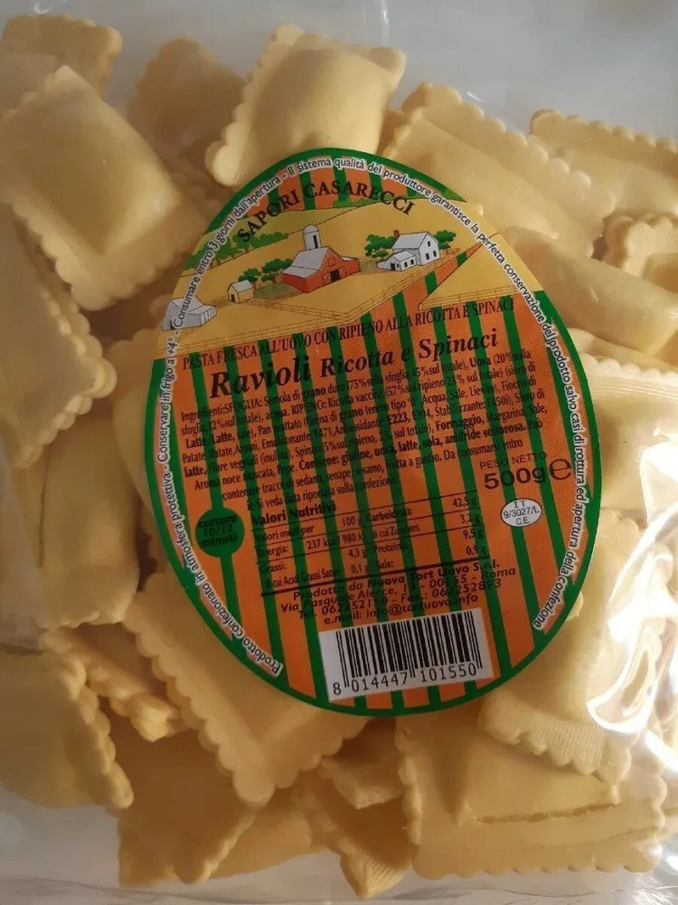 Ravioli ricotta e spinaci