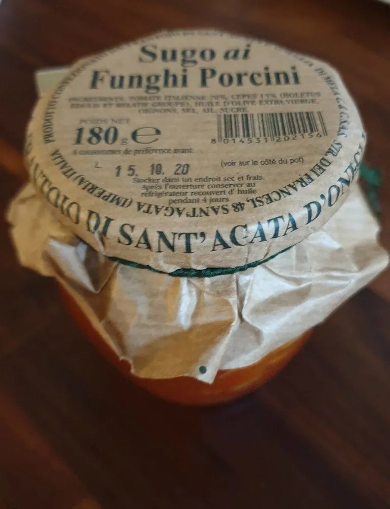 Sugo ai funghi porcini