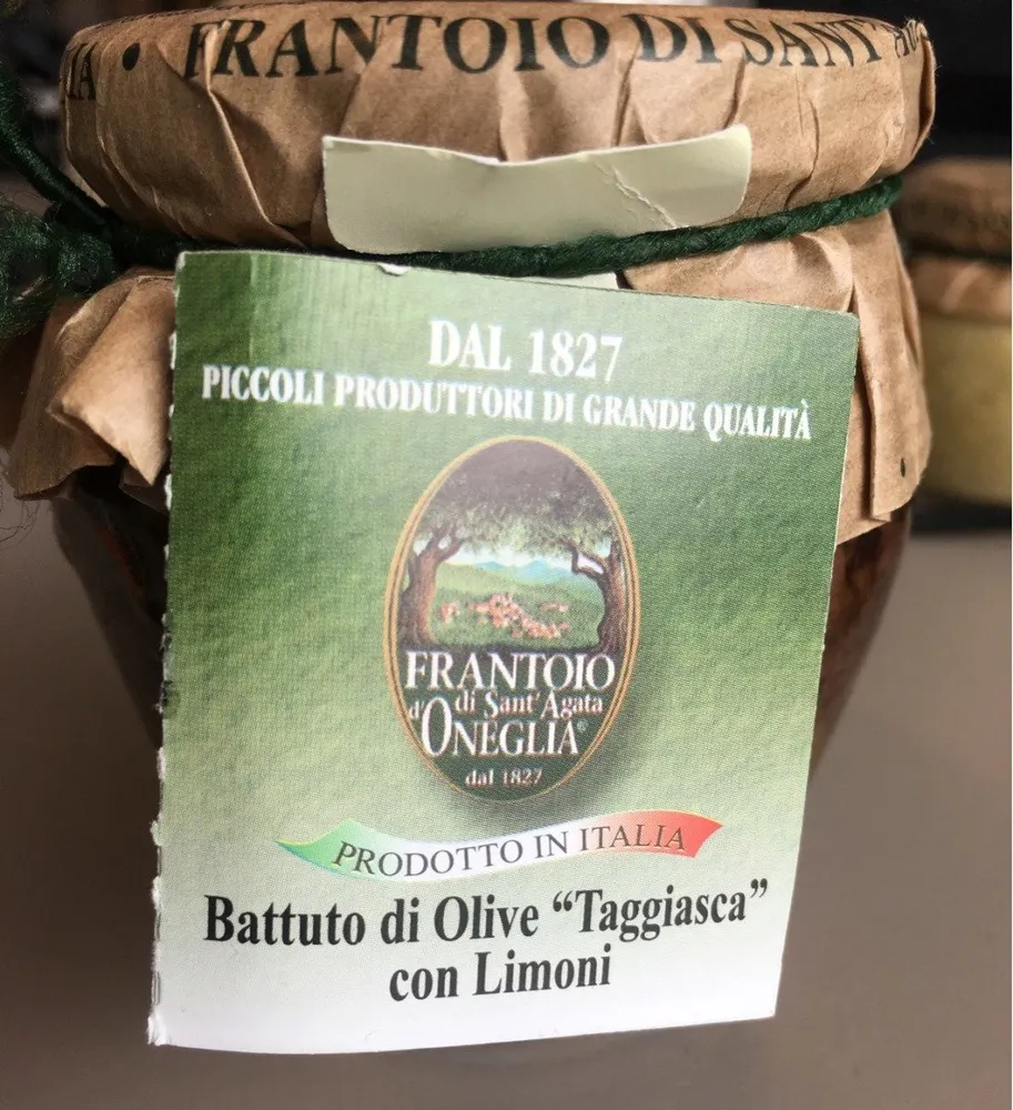 Battuto di olive "taggiasca" con limoni