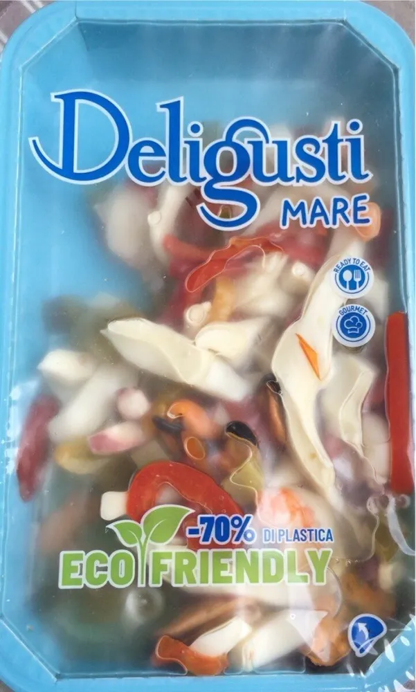 Insalata di mare con verdure