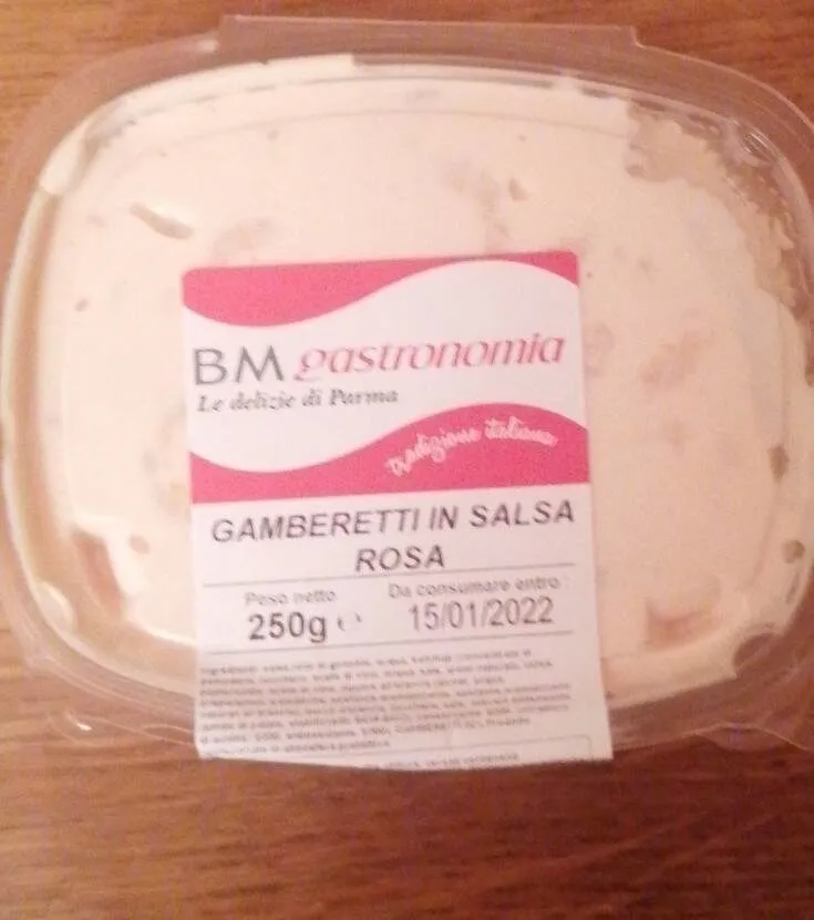 Gamberi in salsa rosa