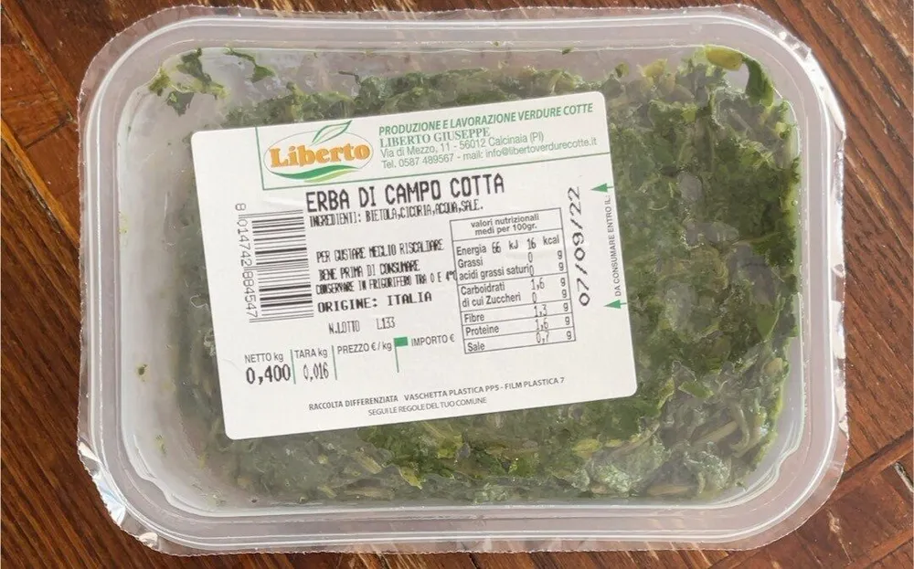 Erba di campo cotta