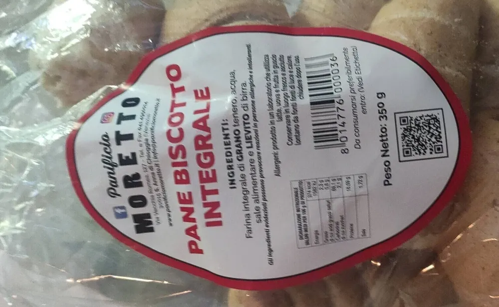 Pane biscotto integrale