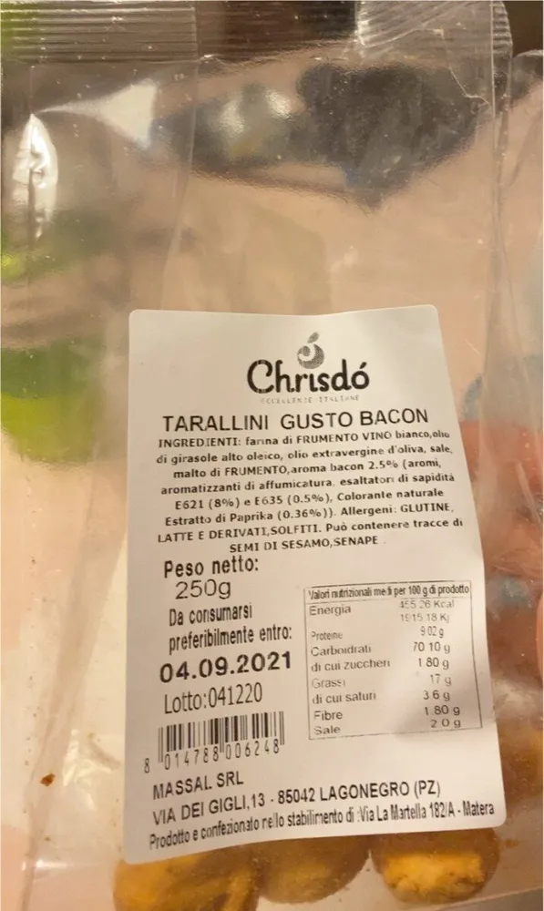 Tarallini bacon