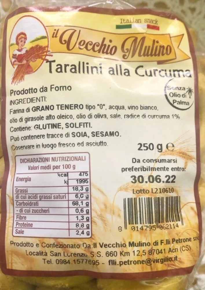 Tarallini alla curcuma