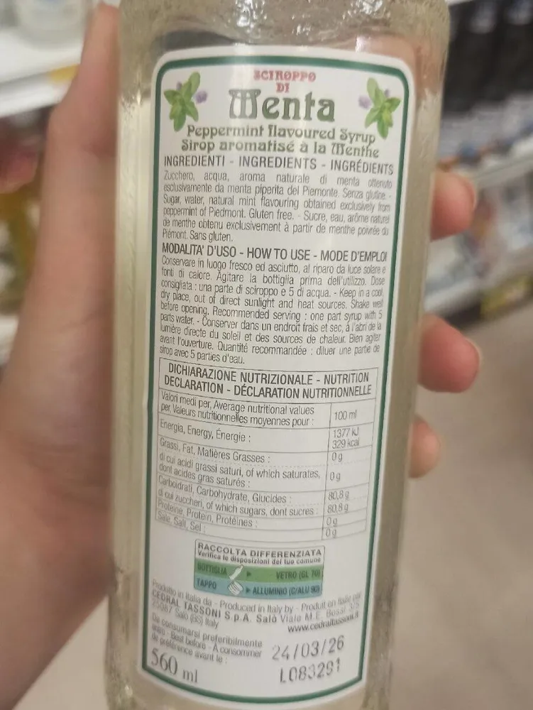 Sciroppo di menta