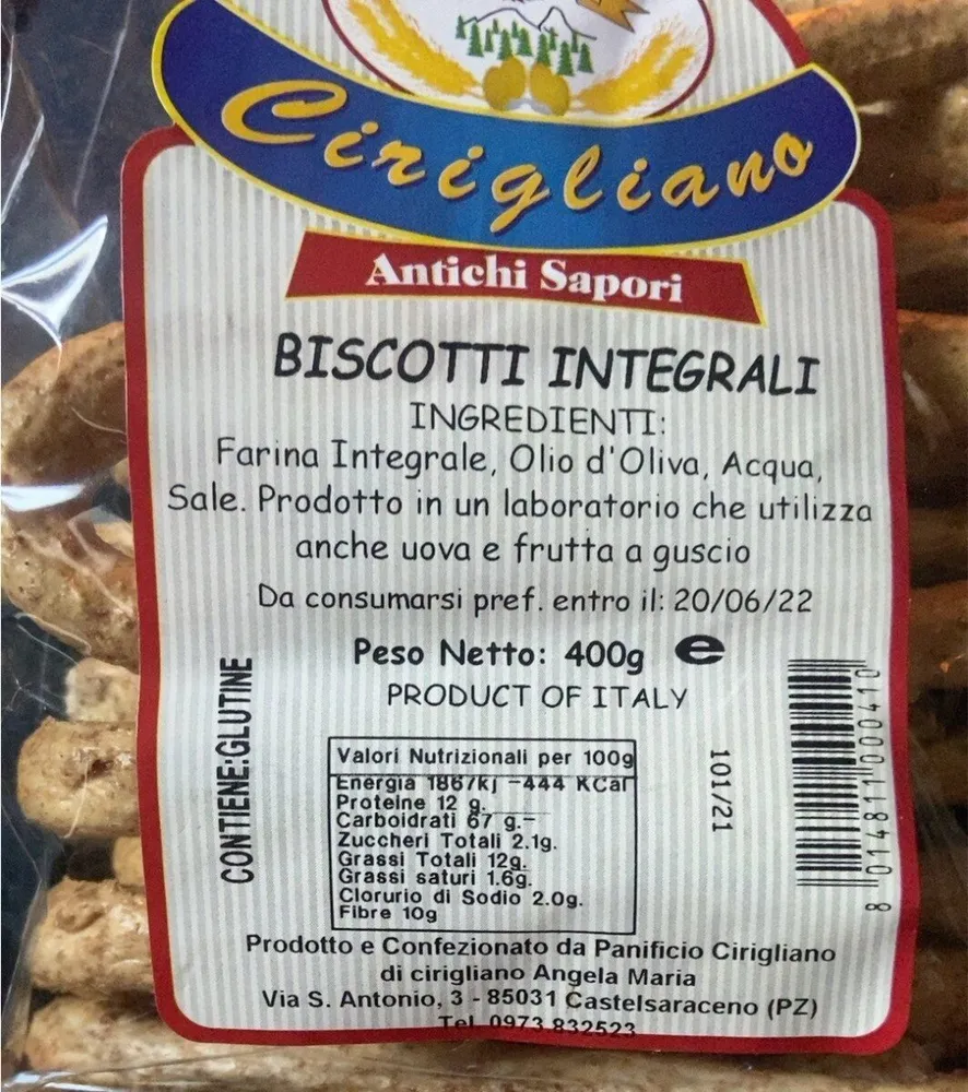 Biscotti integrali