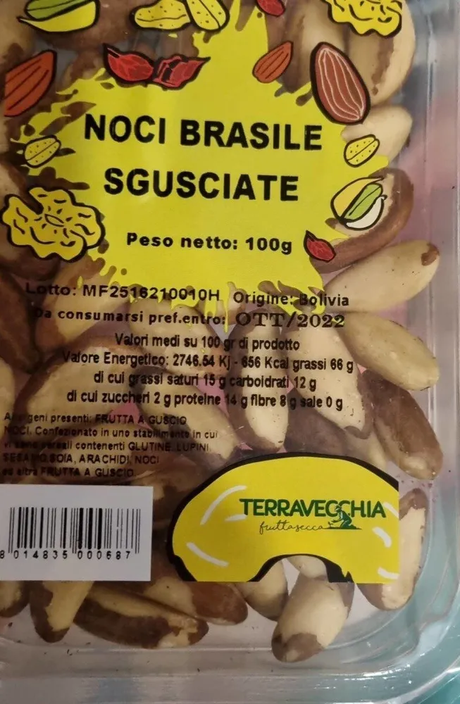 Noci brasiliane sgusciate