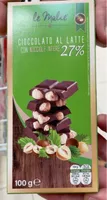 Cioccolato al latte con nocciole intere