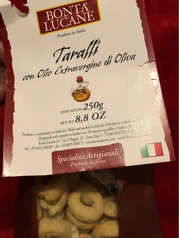 Taraffi con olio extravergine di oliva