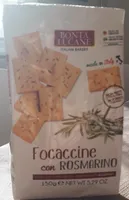 Bonta Focaccine Rosemary Snacks 150G