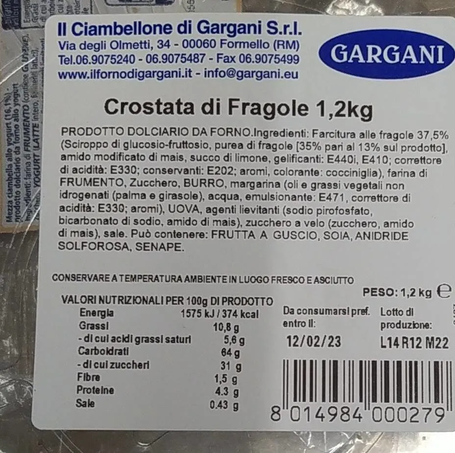 Crostata di fragole