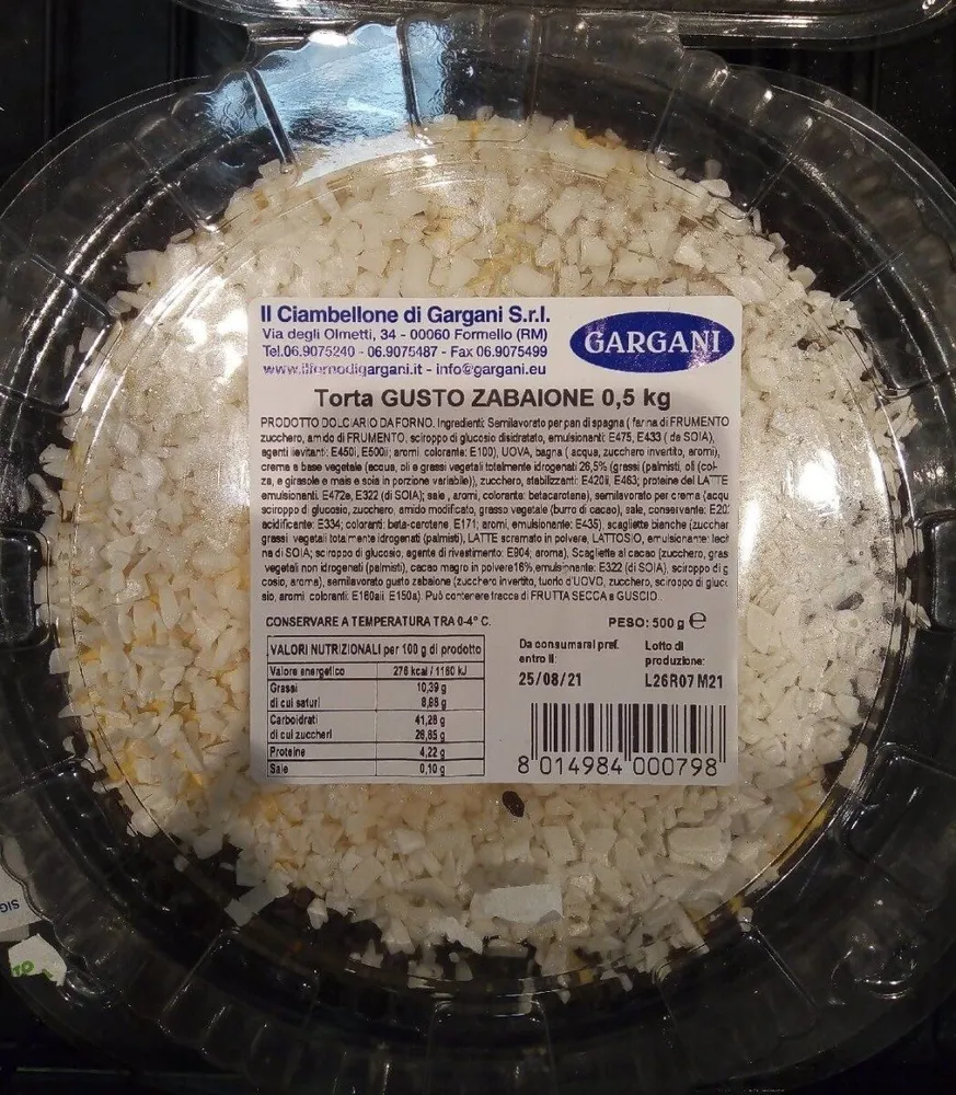 Torta gusto zabaione