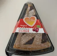Trancio di crostata di ciliegie