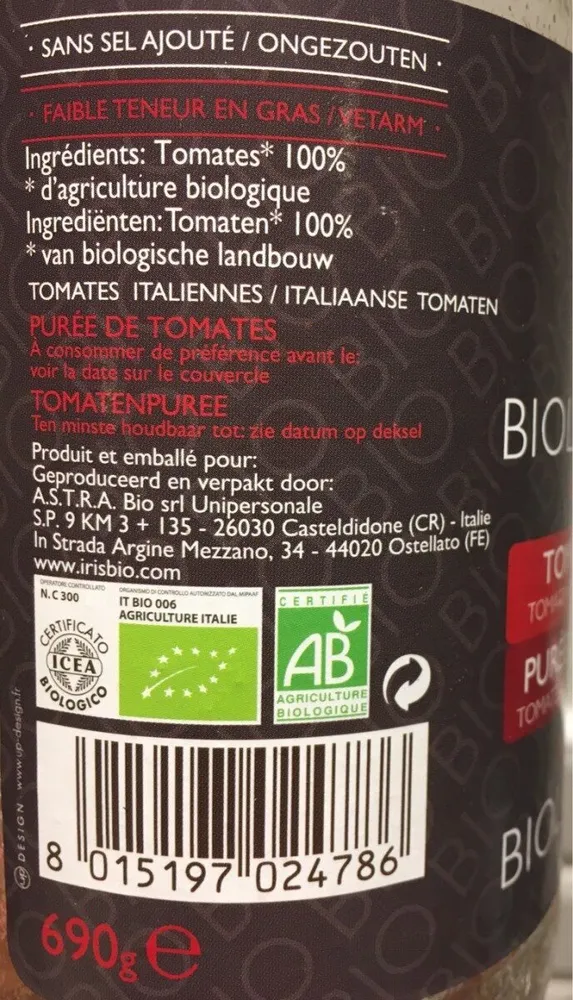 Purée de tomates