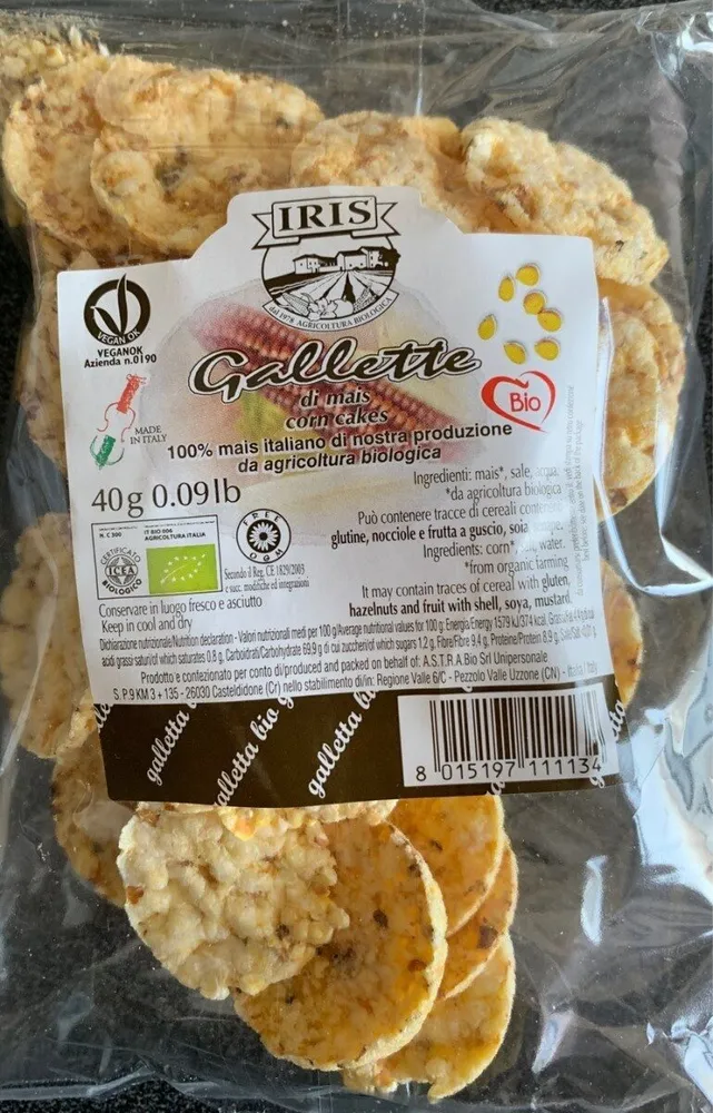 Gallette di mais corn flakes