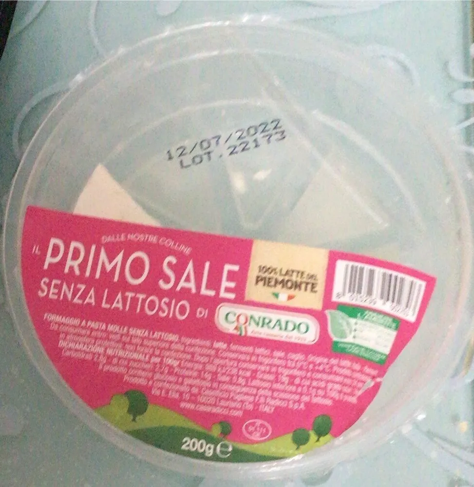 Il primo sale senza lattosio