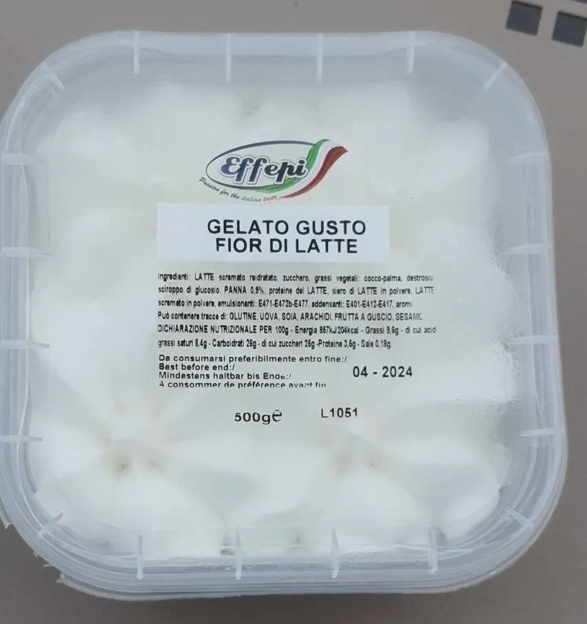 Gelato gusto fior di latte