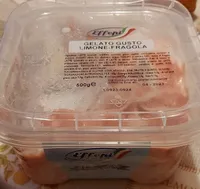 Gelato gusto limone-fragola