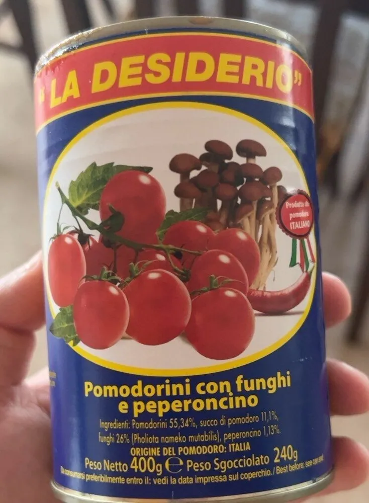 Pomodorini con funghi