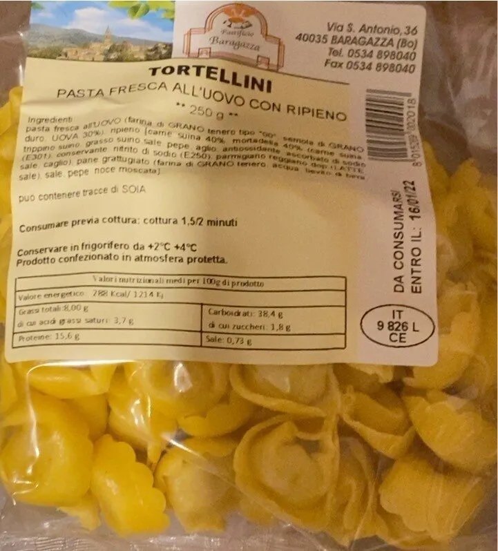 Tortellini all’uovo con ripieno
