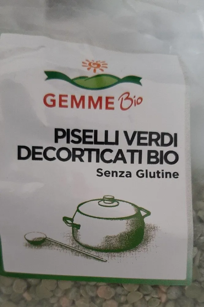Piselli verdi decorticati