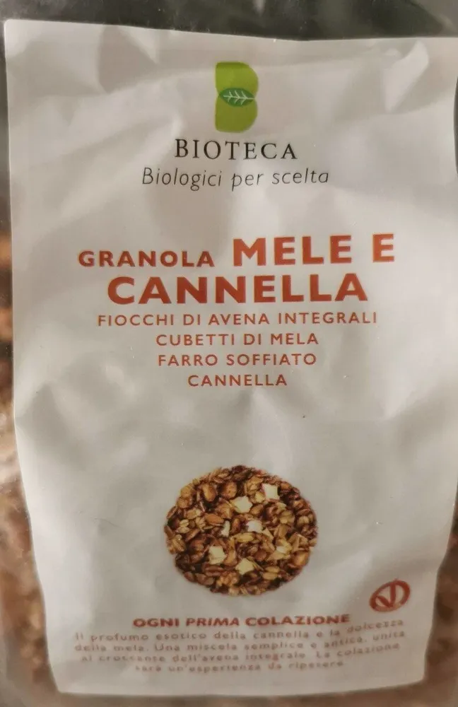 Granola mela e cannella