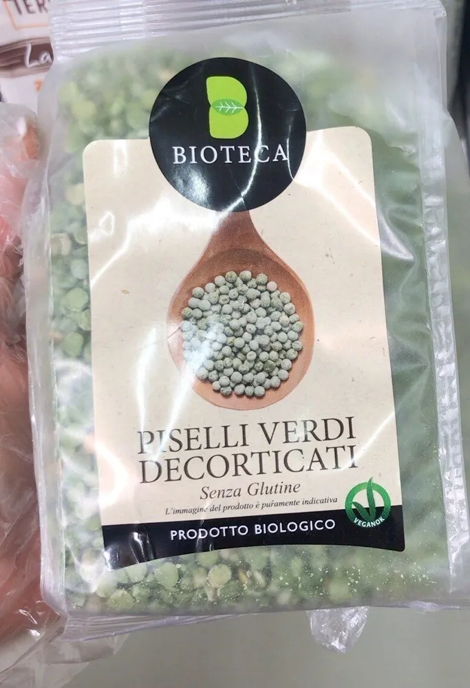 Piselli verdi decorticati