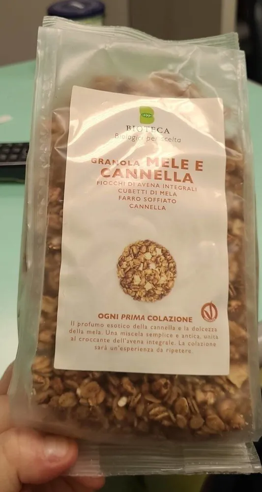 Granola mela e cannella