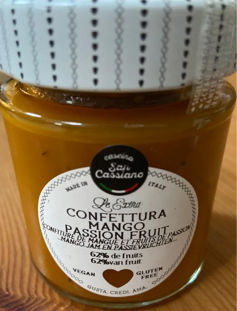 Confiture mangue et fruit de la passion