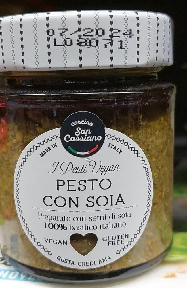 pesto con soia