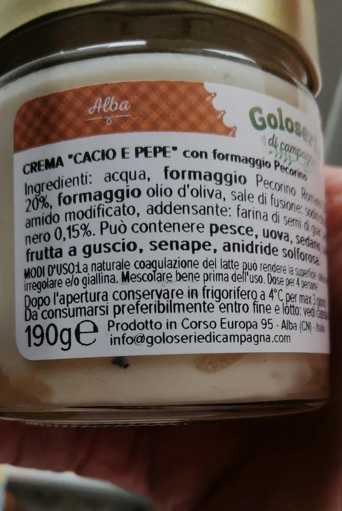 Crema cacio e pepev