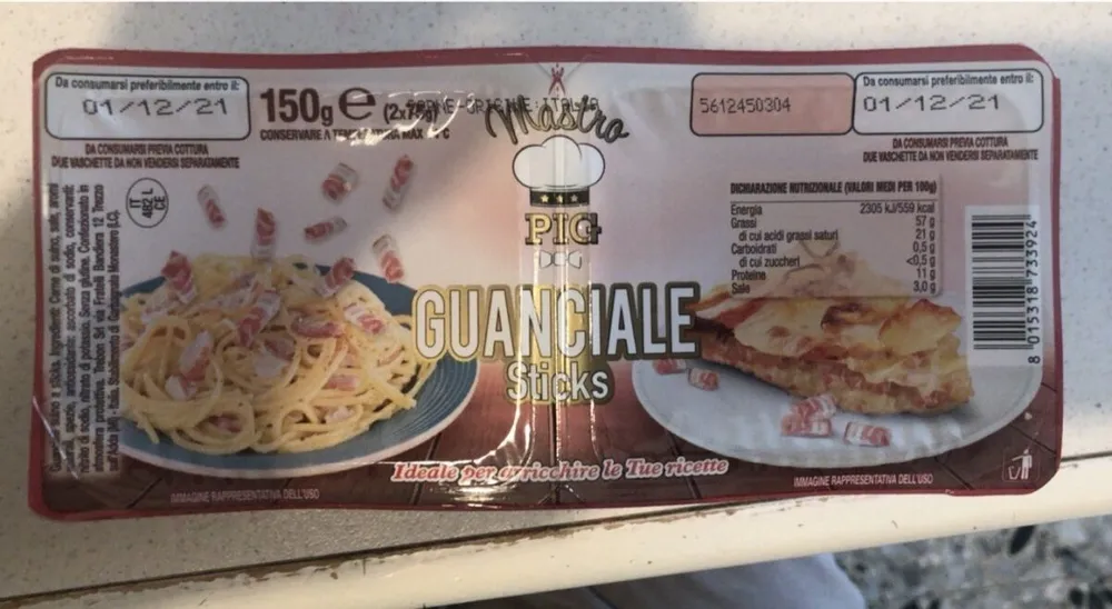 Guanciale Sticks