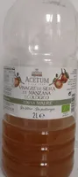 Vinagre de sidra de manzana ecologico con la madre